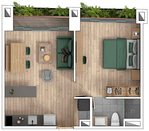 Planta San Luis Apartaestudio